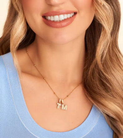 Veléa Zirconia Initial Necklace